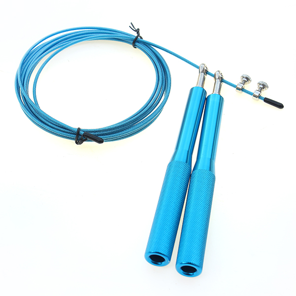 Thick handle metal skipping rope